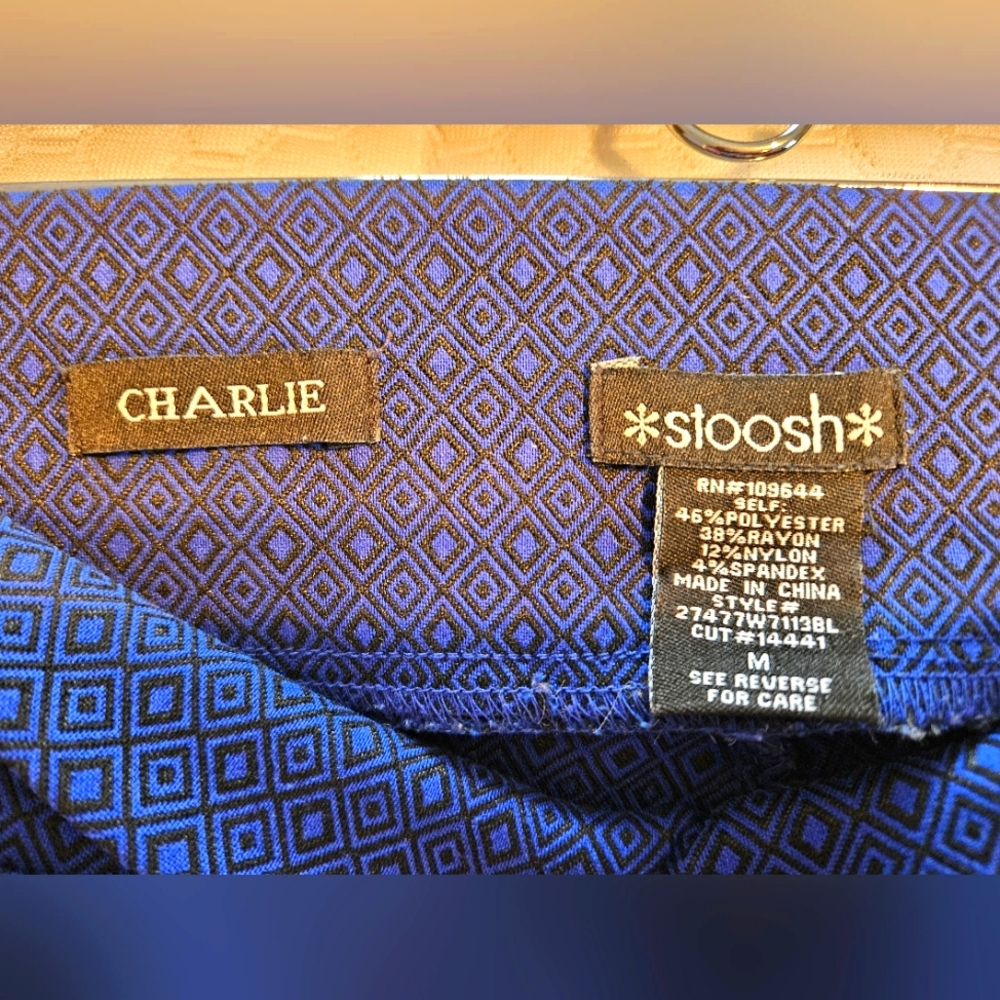 Stoosh Charlie pants, Size Medium